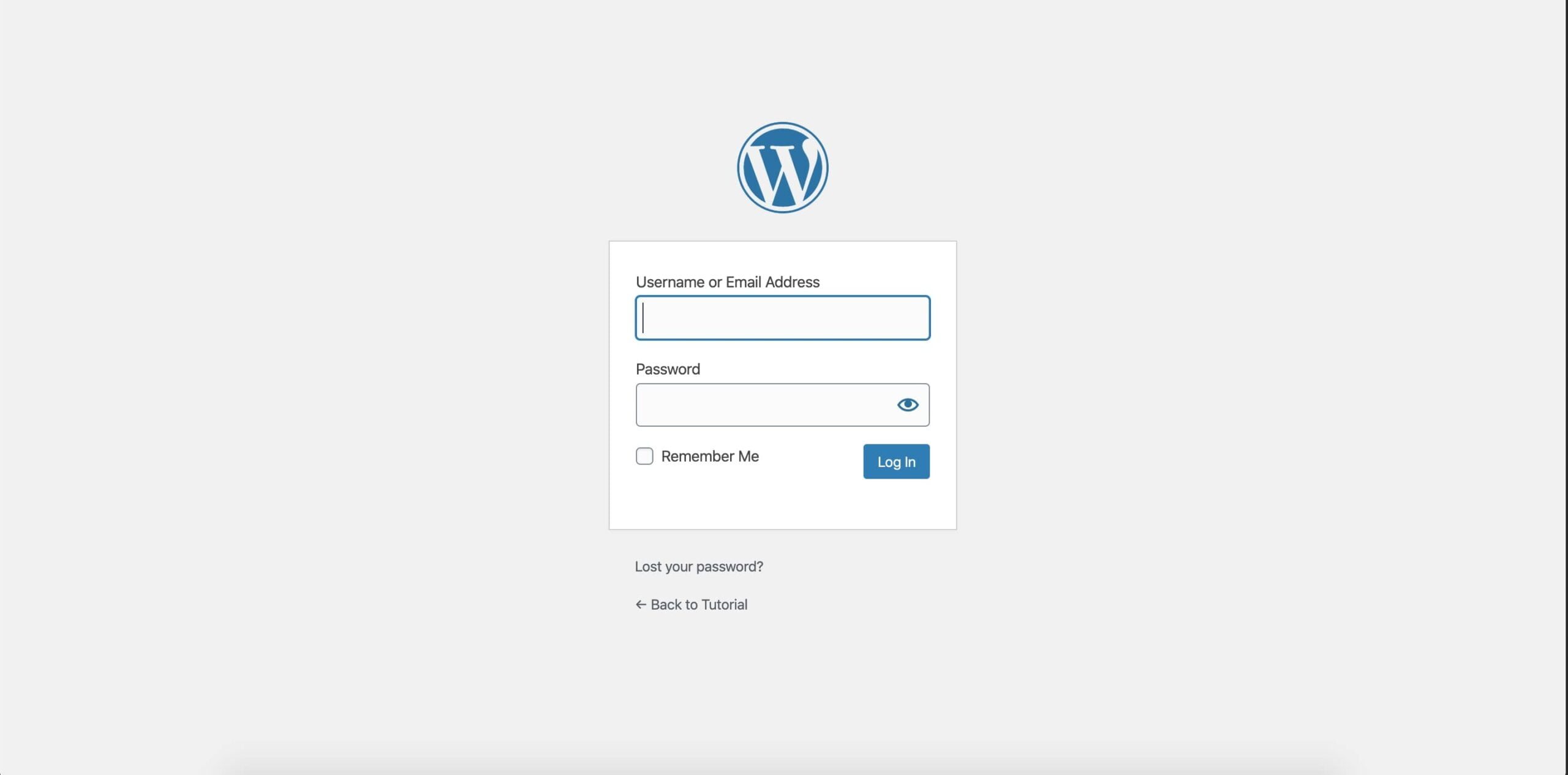 WordPress-Login-Page